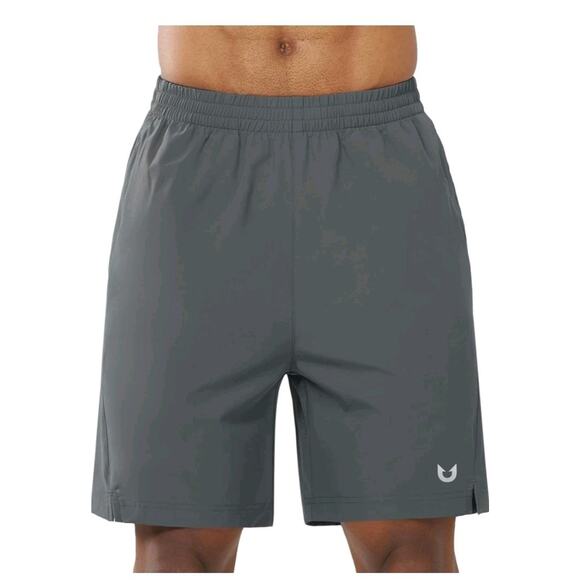 NORTHYARD Men's 7" Running Shorts with Zipper Pockets Size Large Gray Athletic s - Picture 6 of 7